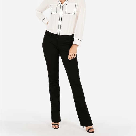 Express Editor Barely Boot Dress Pants - Picture 1 of 12